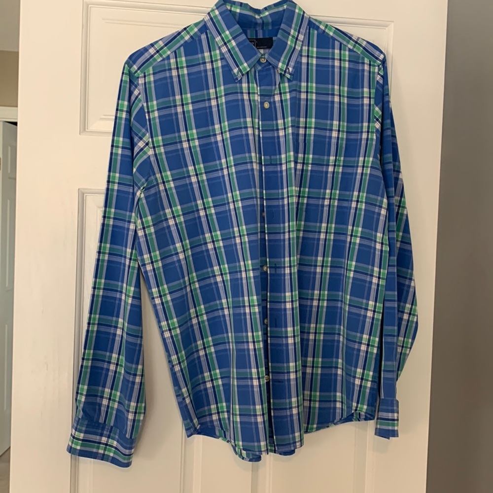 Gap mens long sleeve button down large